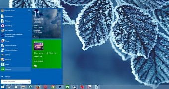 Windows 10 desktop with a modern Start menu