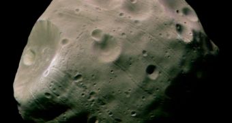 Image of Mars' asteroid moon, Phobos