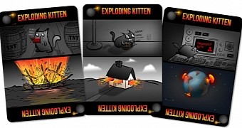 Exploding Kittens cards