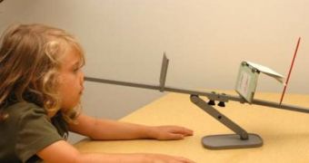 A young patient undergoes vision therapy at the University of Houston