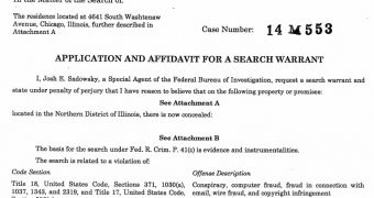 Affidavit for search warrant in Celeb Gate case