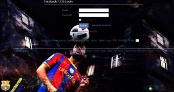 Fake FC Barcelona Facebook page