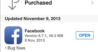 Facebook 6.7.1 downloaded