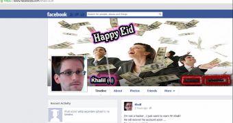 Facebook account of Khalil Shreateh apparently hacked