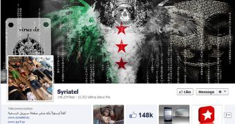 Syriatel Facebook account hacked