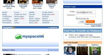The official page of MySpace