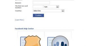 This is how a fake Facebook confirmation form looks like