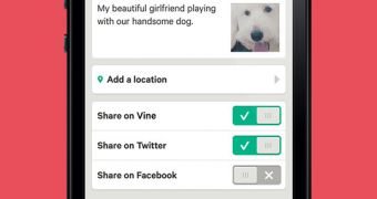 Vine made it easy to share to both Facebook and Twitter