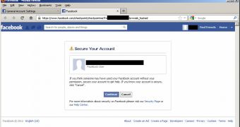 Facebook password reset vulnerability - step 1