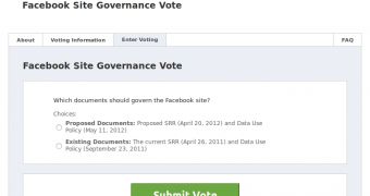 The Facebook vote app
