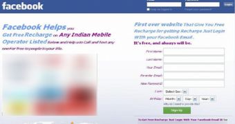 Facebook Phishing Page Promises Indian Users Free Recharge
