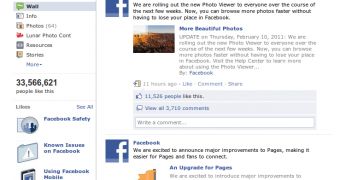 The redesigned Facebook Pages