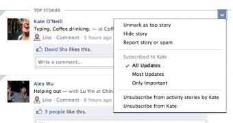 Facebook Top Stories from when you've been away will always be displayed on top of the News Feed