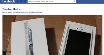 Facebook scam advertising free iPhone 5