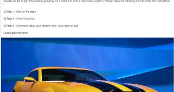 Fake Camaro Competition Facebook page