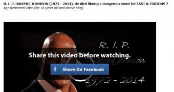 Facebook Scam: Dwayne “The Rock” Johnson Died While Filming Stunt for Fast and Furious 7