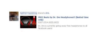 Beware of posts advertising "Beats by Dr. Dre" headphones