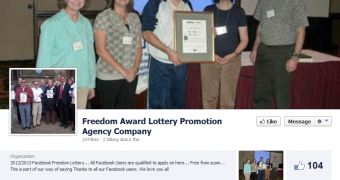 Freedom Award Lottery Promotion Agency Company is a scam