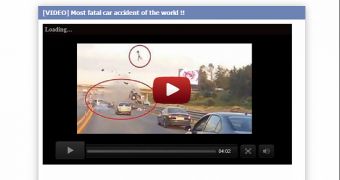 Facebook scam promises video of car accident