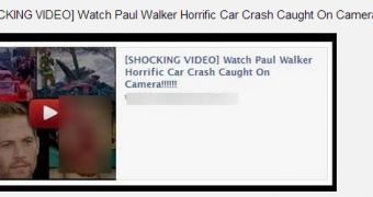 Paul Walker Facebook scam