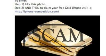 iPhone 5 gold scam post