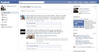 Items in the top bar get shuffled around in the latest Facebook design test