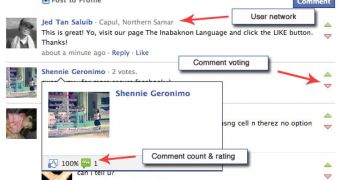 The revamped comments system on Facebook