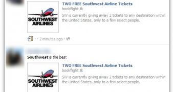 Southwest Facebook scam