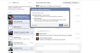 Facebook's new message filtering