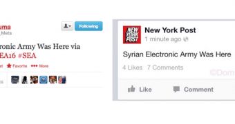New York Post Twitter accounts hacked by Syrian Electronic Army