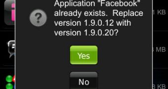 Facebook for BlackBerry updated to 1.9