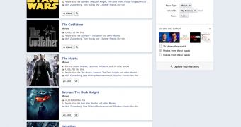 An example search in Facebook Graph Search