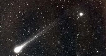 Image of the famous comet Haley taken in 1986