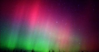 Aurora Borealis, one of the effects of cosmic rays hitting Earth's upper atmosphere