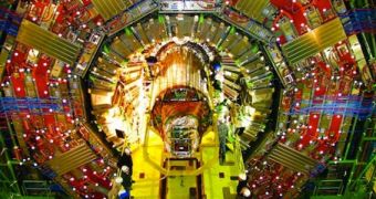 This is the LHC CMS experiment, one of three particle detectors on the world's largest particle accelerator