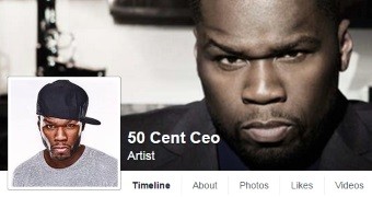 Fake Facebook profile for 50 Cent