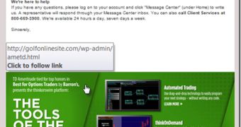 Fake Ameritrade Statement Emails Point to Hijacked Golf Site