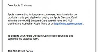 Fake Apple email