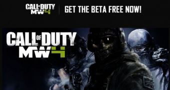 The Modern Warfare 4 beta scam website