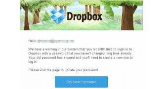 Fake Dropbox email leads to malicious dynamooblog.ru domain