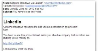 Fake LinkedIn email