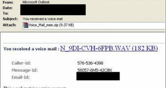 Fake voice mail emails distribute malware