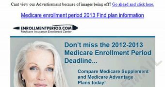 Medicare scam email (click to see full)