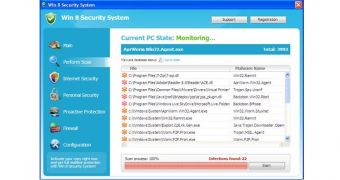 Fake AV hides behind Win 8 Security System