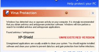 The fake Windows Security Center
