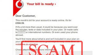 Fake Vodafone email (click to see full)