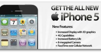 Fake iPhone 5 feature set, fake graphics... All in all, a promo