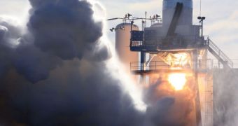 The successful test firing of Falcon 9's motors