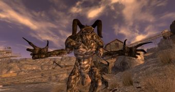 The Deathclaw Alpha Male in Fallout: New Vegas