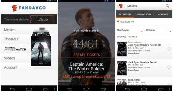 Fandango Movies for Android (screenshots)